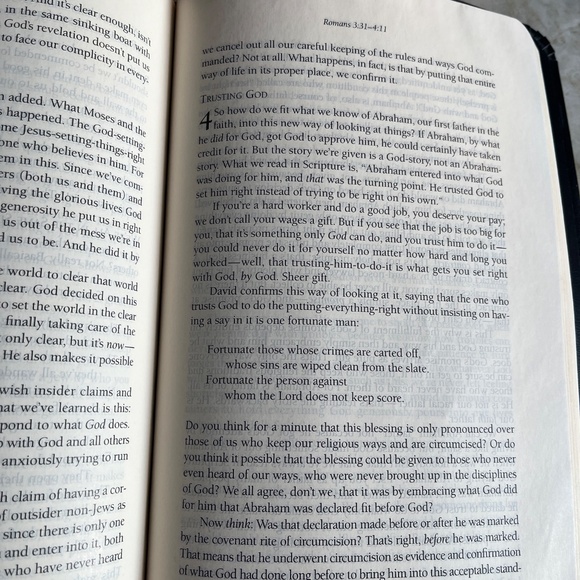 The Message - THE BIBLE in contemporary language - Black bonded leather - gold - Picture 8 of 9